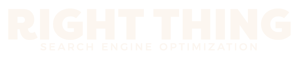 Right Thing – Search Engine Optimization logo